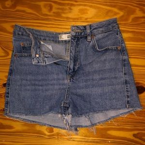 Topshop Mom Denim Shorts